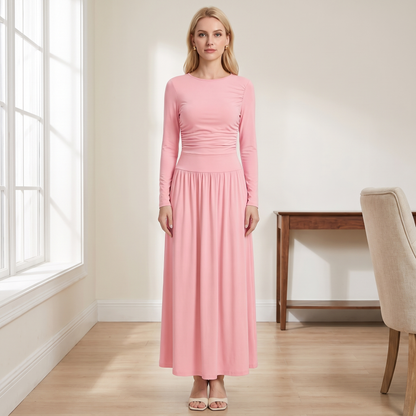 Long Sleeve Maxi Dress with Pockets
