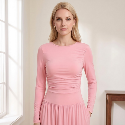 Long Sleeve Maxi Dress with Pockets