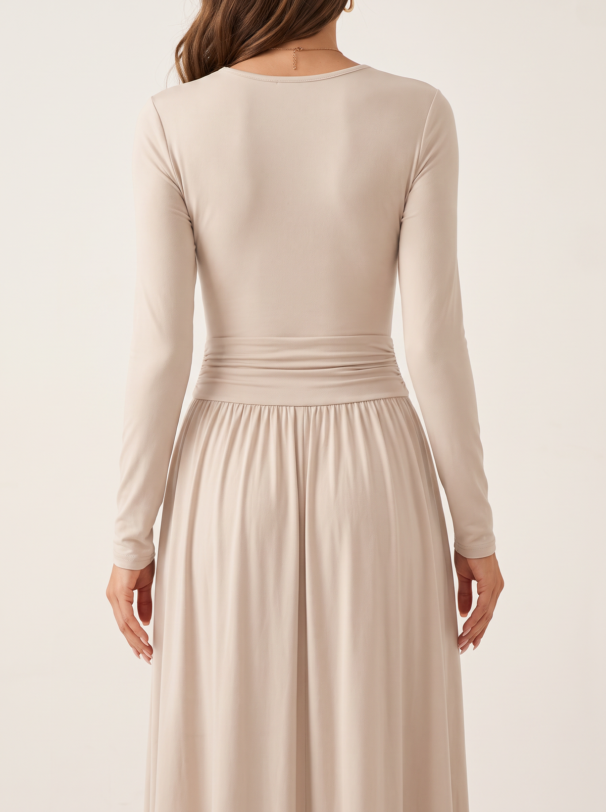Long Sleeve Maxi Dress with Pockets
