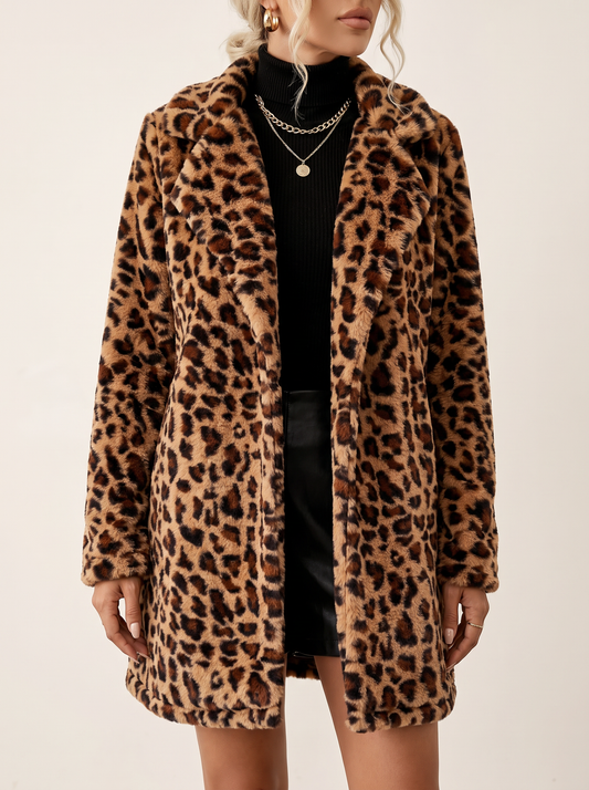 Leopard Faux Coat