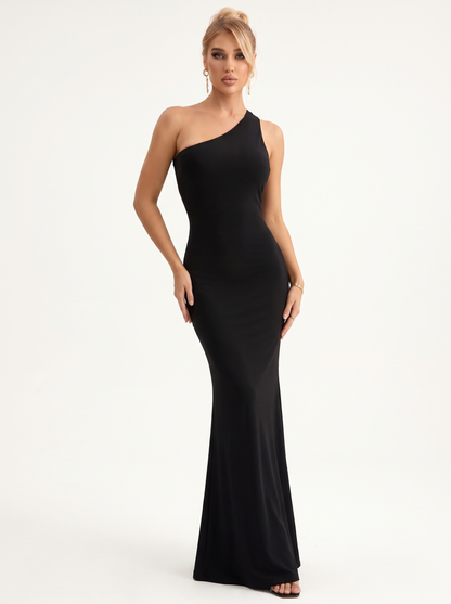 One Shoulder Maxi Dress