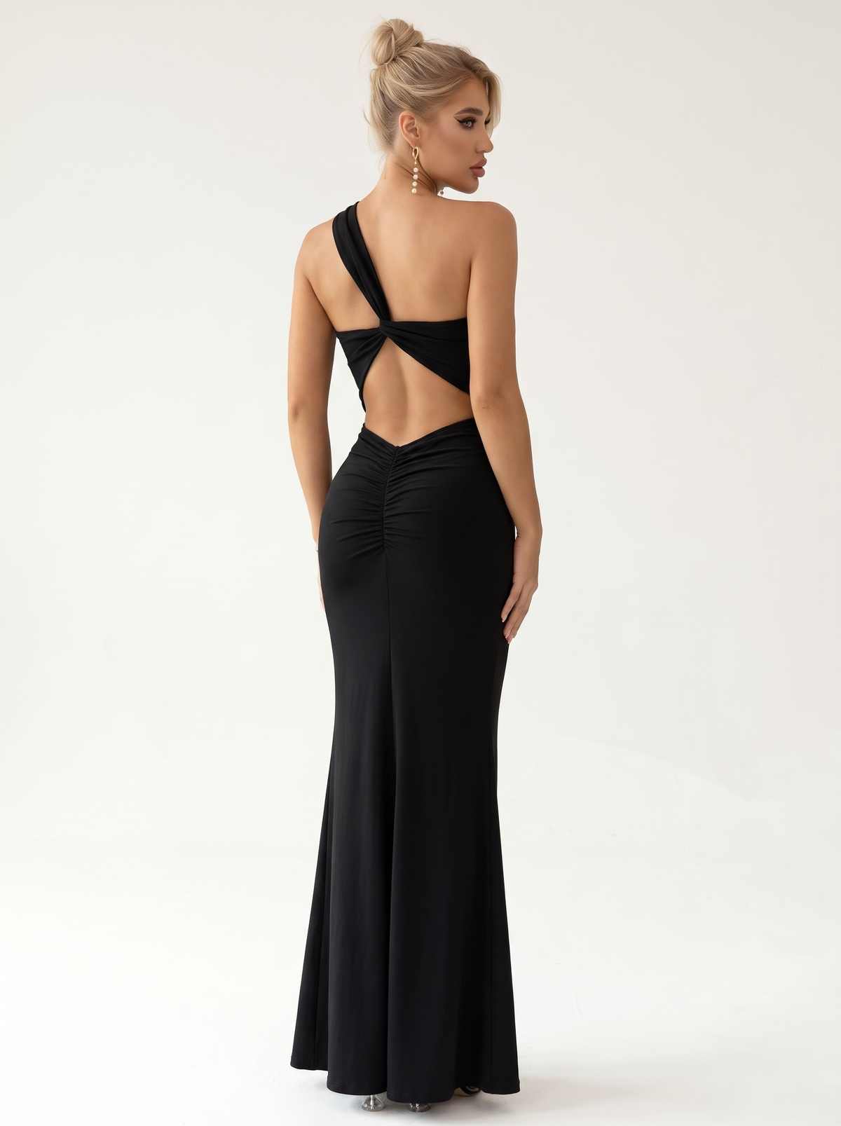 One Shoulder Maxi Dress