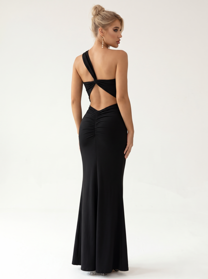 One Shoulder Maxi Dress